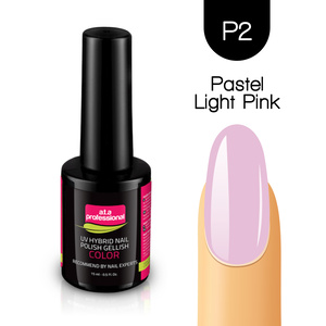 UV Hybrid Nail Polish Gellish COLOR No.P2 15ml - PASTEL LIGHT PINK