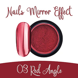 Nails Mirror Effect 03 Red Angle 3g
