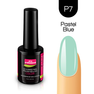 UV Hybrid Nail Polish Gellish COLOR No.P7 15ml - PASTEL BLUE