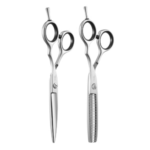 Michel Philippe MPZ6SB MP Hair Designer Hair Cutting Scissors Set Silver Black 6`