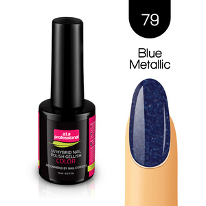 UV Hybrid Nail Polish Gellish COLOR No.79 15ml - BLUE METALLIC