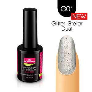 Lakier Hybrydowy UV LED COLOR a.t.a Professional™ G01 15 ml - Glitter Stellar Dust 